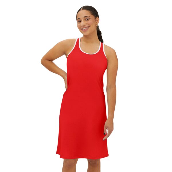 Vibrant I Love Ashland VA Red Racerback Dress With White and Blue for Summer Getaways | Perfect for Casual Outings & Celebrations - Image 3