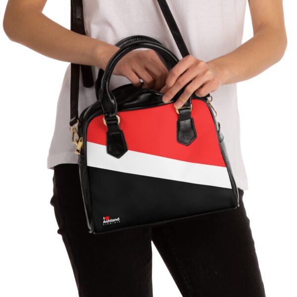 Chic Shoulder I Love Ashland VA Handbag with Bold Color Block Design - Image 4
