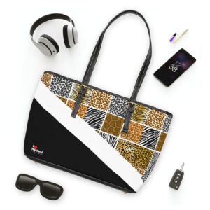 I Love Ashland VA PU Leather Shoulder Bag - Stylish Animal Print Design