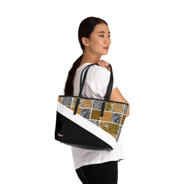 I Love Ashland VA PU Leather Shoulder Bag - Stylish Animal Print Design - Image 4