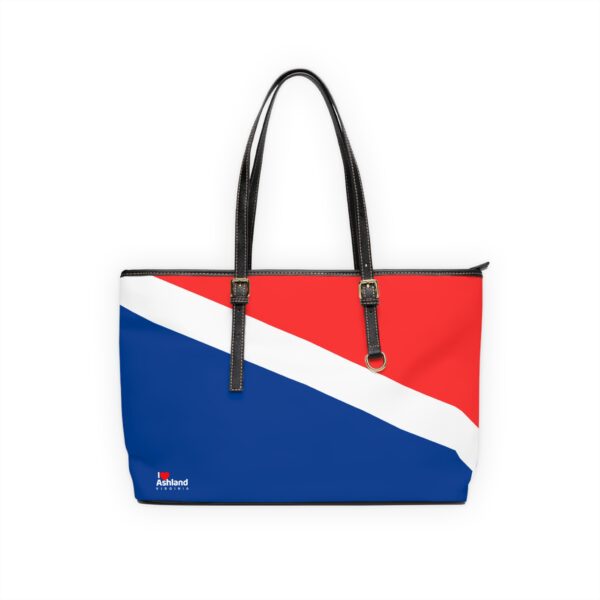 Trendy PU Leather I Love Ashland VA Shoulder Bag - Stylish Red, White & Blue Design - Image 5