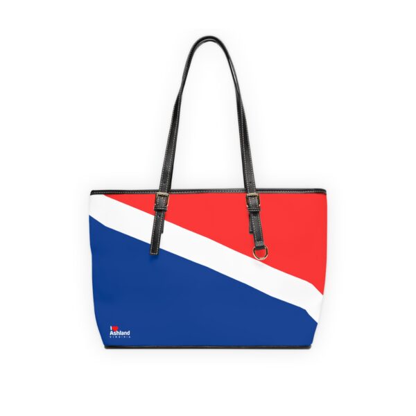 Trendy PU Leather I Love Ashland VA Shoulder Bag - Stylish Red, White & Blue Design - Image 2
