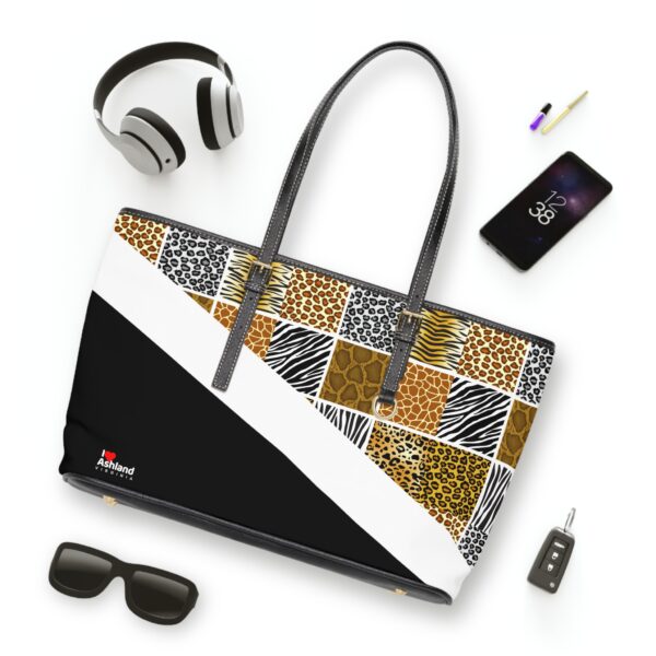 I Love Ashland VA PU Leather Shoulder Bag - Stylish Animal Print Design - Image 7