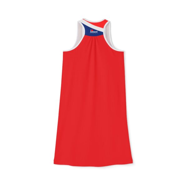 Vibrant I Love Ashland VA Red Racerback Dress With White and Blue for Summer Getaways | Perfect for Casual Outings & Celebrations - Image 2