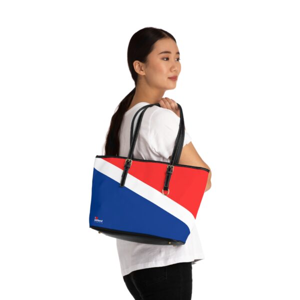 Trendy PU Leather I Love Ashland VA Shoulder Bag - Stylish Red, White & Blue Design - Image 4
