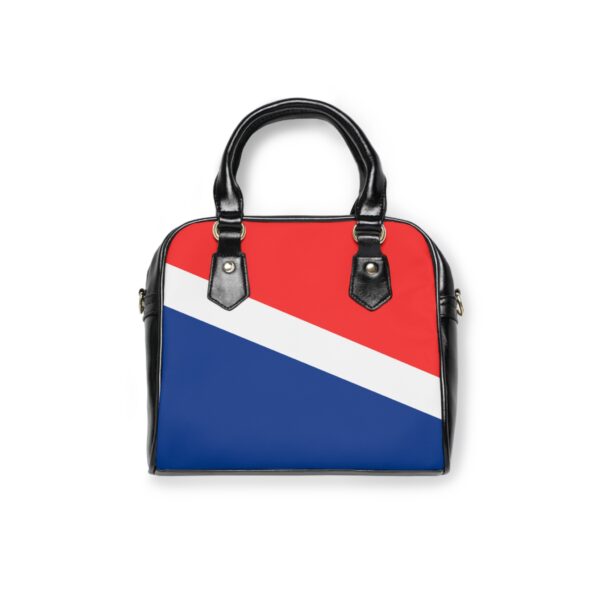 Chic Shoulder I Love Ashland VA Handbag with Blue, White & Red Block Design - Image 2