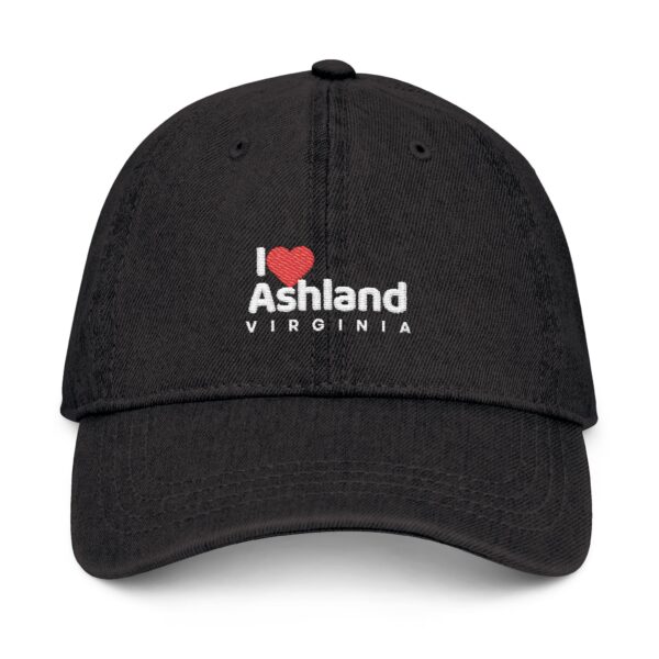 Embroidered Denim Hat - I Love Ashland, Virginia