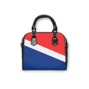 Chic Shoulder I Love Ashland VA Handbag with Blue, White & Red Block Design
