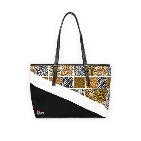I Love Ashland VA PU Leather Shoulder Bag - Stylish Animal Print Design - Image 3