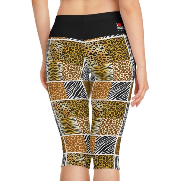 I Love Ashland Virginia Wild Animal Print Capri Leggings - Stylish Comfort for Active Women - Image 4
