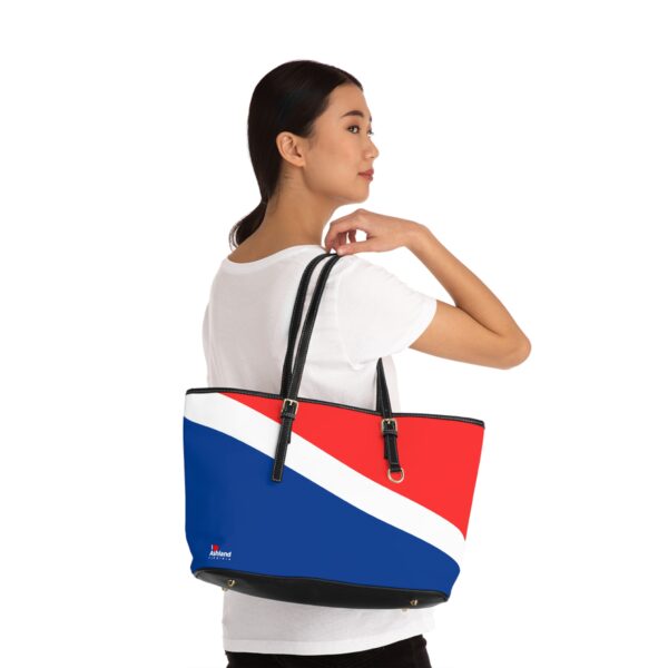 Trendy PU Leather I Love Ashland VA Shoulder Bag - Stylish Red, White & Blue Design - Image 8
