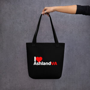 I Love Ashland VA Black Tote Bag