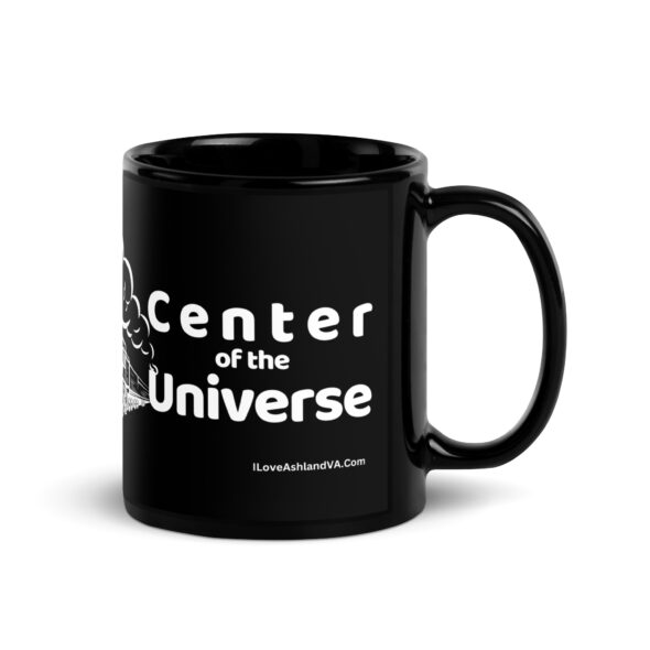 I Love Ashland VA With Center of the Universe 11 oz Black Glossy Mug