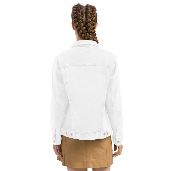Unisex denim jacket with I Love Ashland Virginia Emblem - Image 6