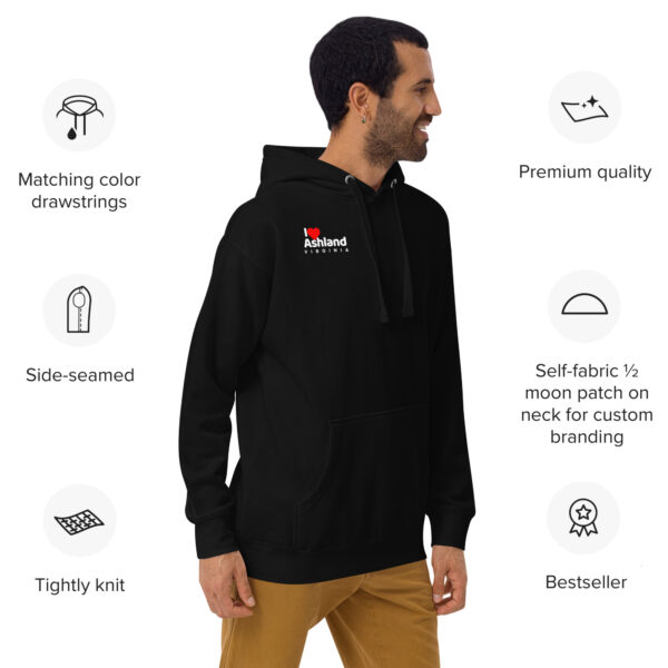 I Love Ashland Virginia Unisex Hoodie - Image 5
