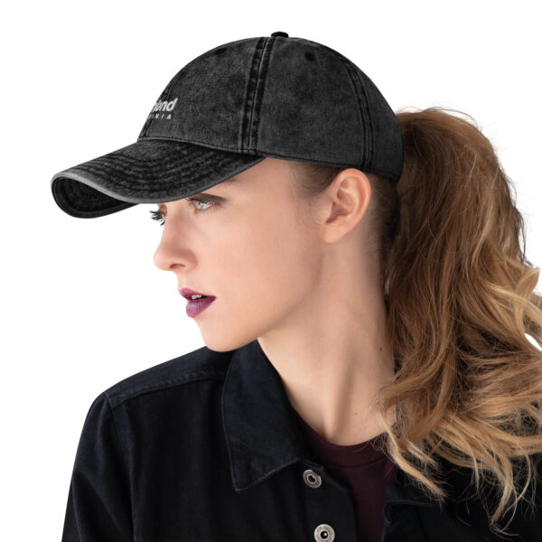 Vintage Cotton Twill Cap with I Love Ashland Virginia Design - Image 5