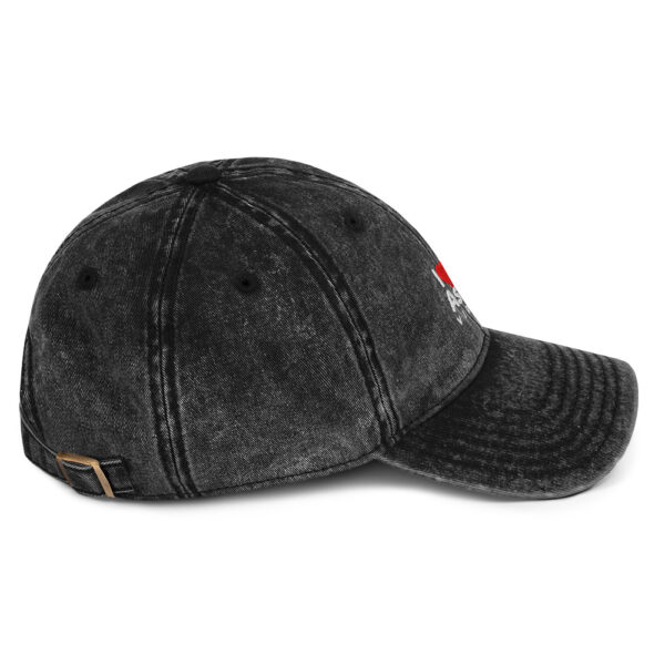 Vintage Cotton Twill Cap with I Love Ashland Virginia Design - Image 8