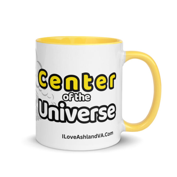I Love Ashland VA 11 oz Mug with Center of the Universe - Yellow Inside - Image 2